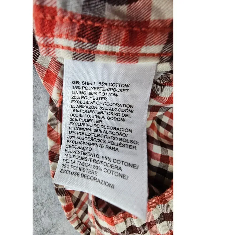 The North Face Short-Sleeve Passport Shirt Men's, Button Down, Red Plaid, Sz XXL